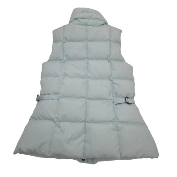 Eddie Bauer Goose Down Puffer Vest Light Blue Jacket Women's Size Small - Picture 10 of 13